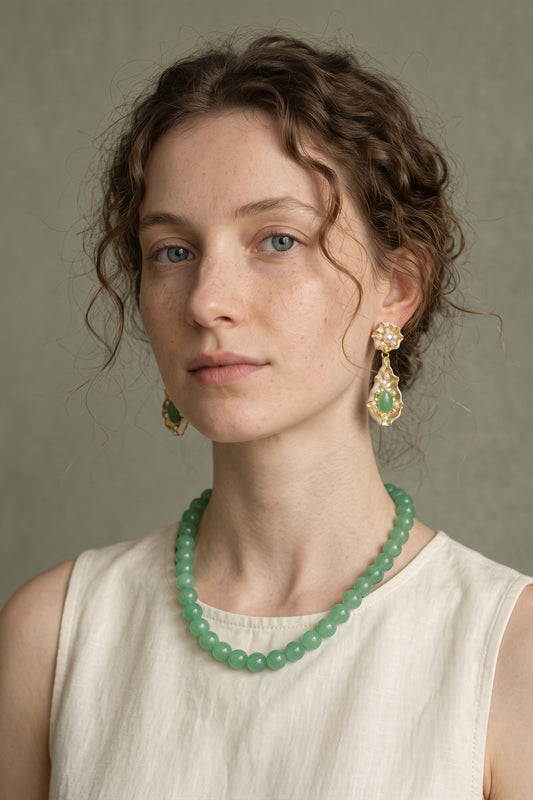 Lotus Pond · Green Agate Set