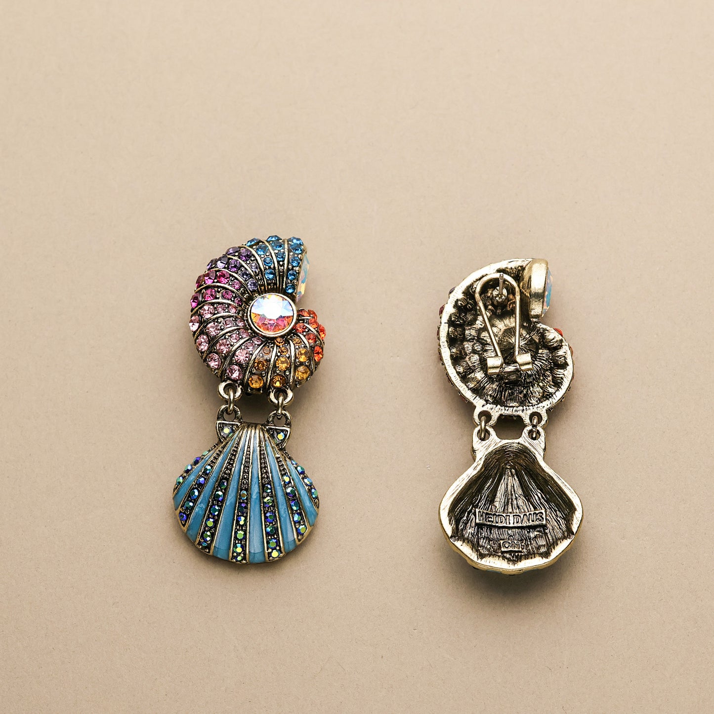 Conch Dream · Gradient Shell Earrings