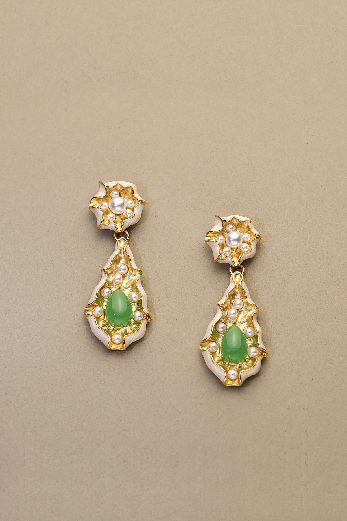 Lotus Pond · Green Agate Set
