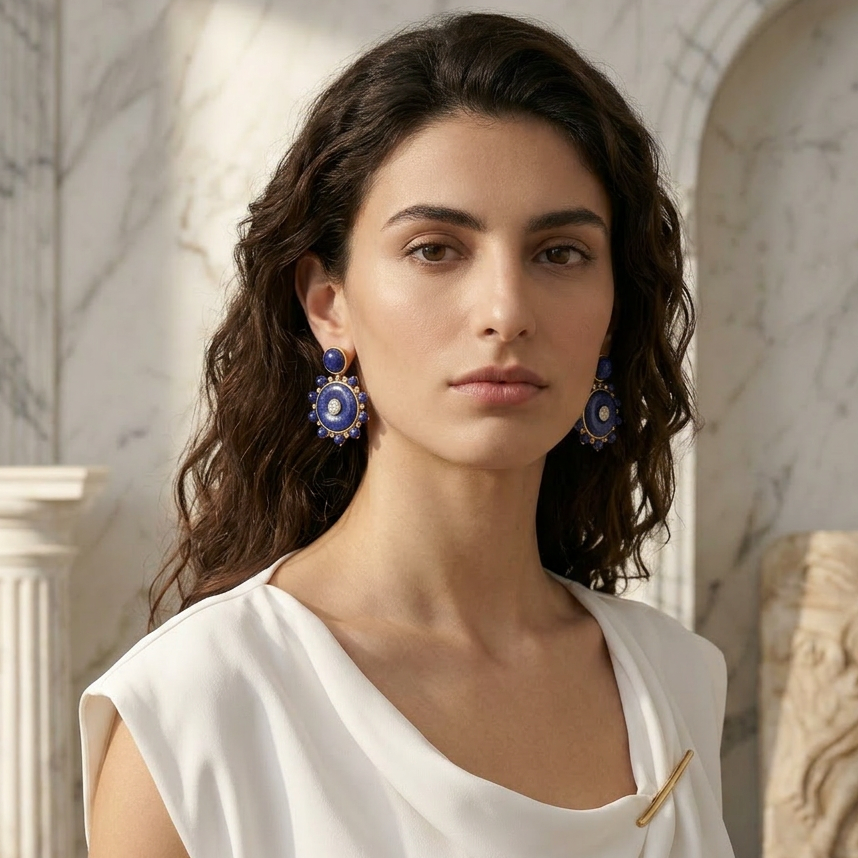 Lapis Lazuli Drop Earrings