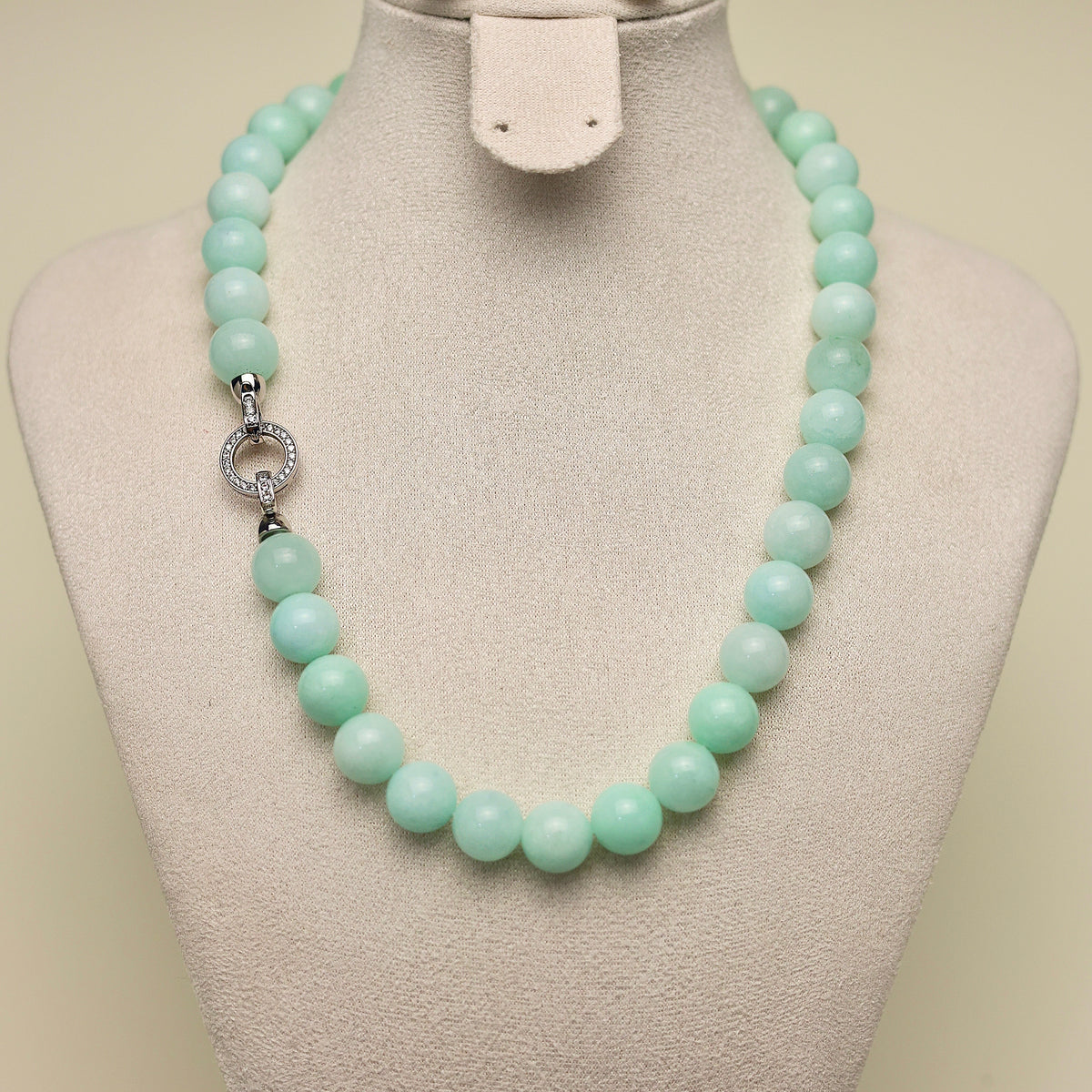 Mint Soda · Mint Green Natural Stone Necklace