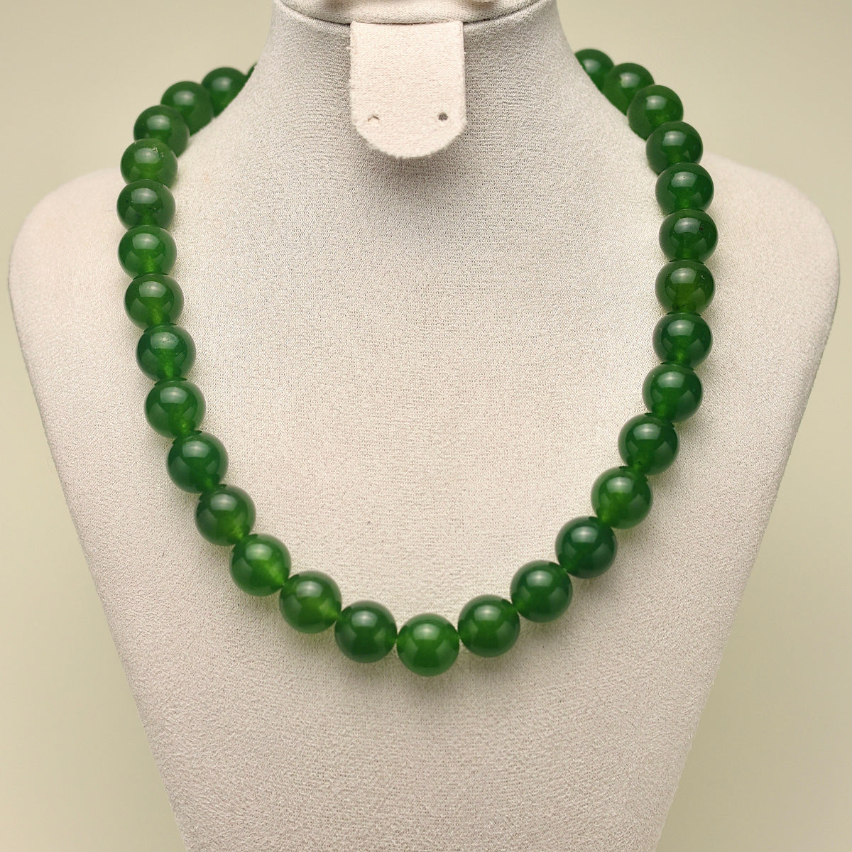 Ink Forest · Deep Green Agate Necklace