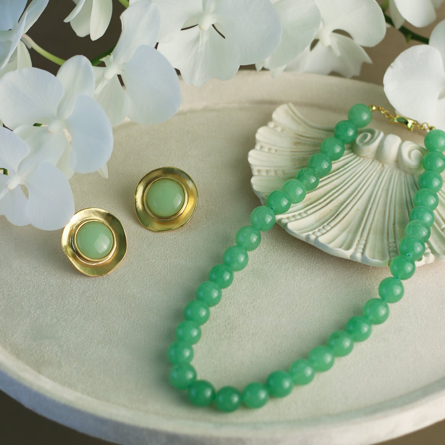 Green Fantasy · Green Agate Necklace