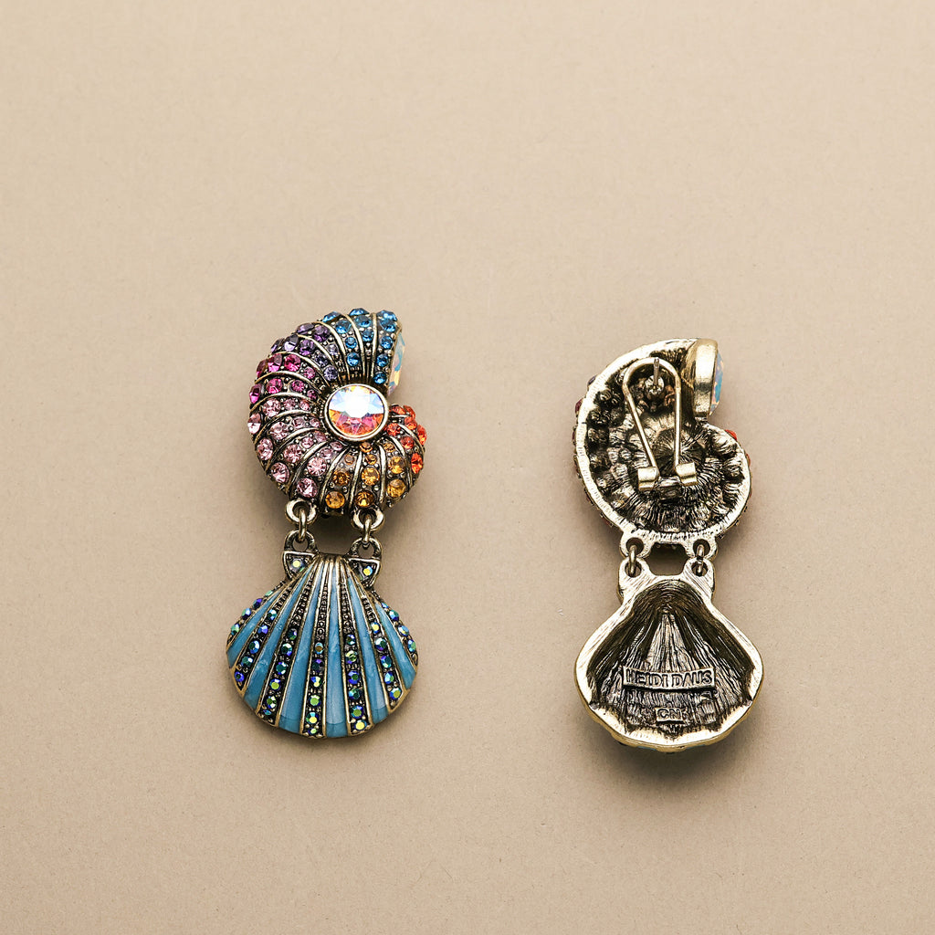 Conch Dream · Gradient Shell Earrings