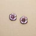 Night Rose · Gradient Enamel Earrings