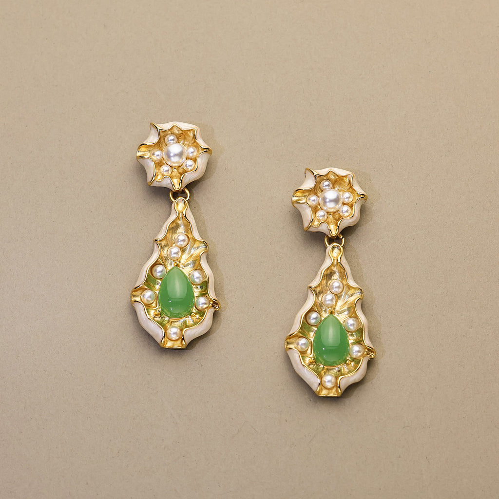 Lotus Pond · Green Agate Set