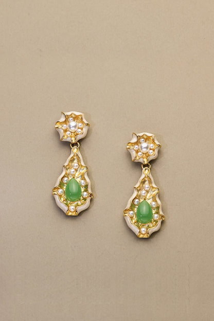 Lotus Pond · Green Agate Set