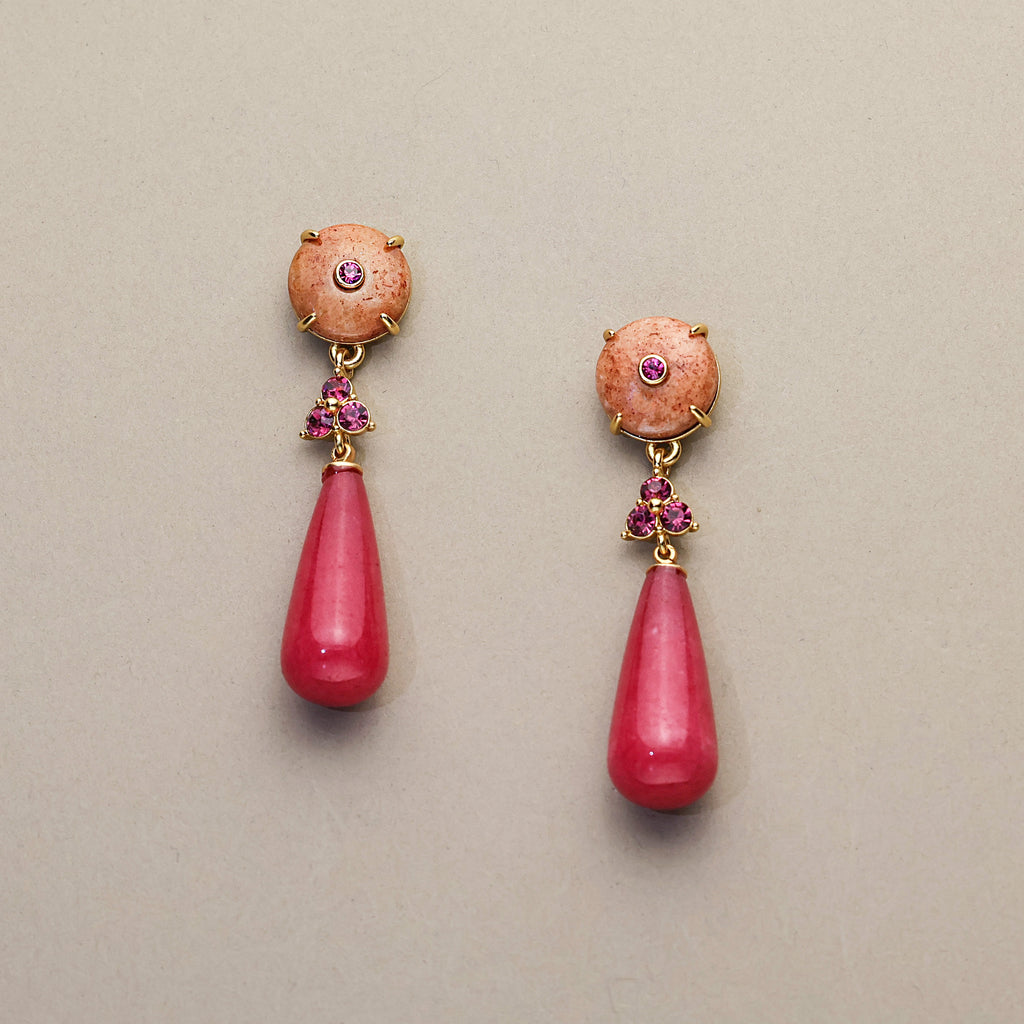 Red Charm · Floral Agate & Gemstone Set