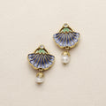 Morning Glory Enamel Earrings
