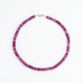 Violet Haze · Fuchsia Natural Stone Necklace