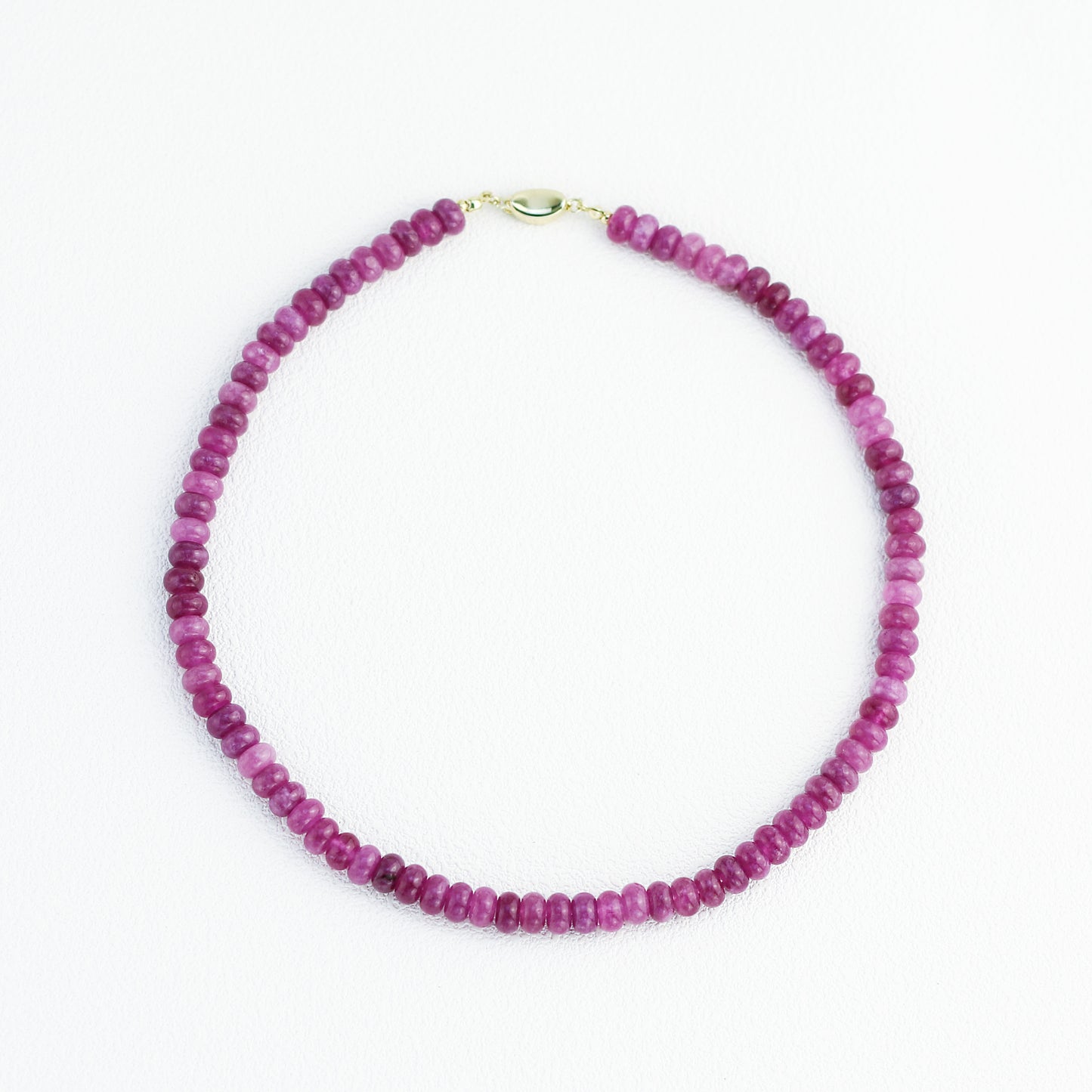 Violet Haze · Fuchsia Natural Stone Necklace