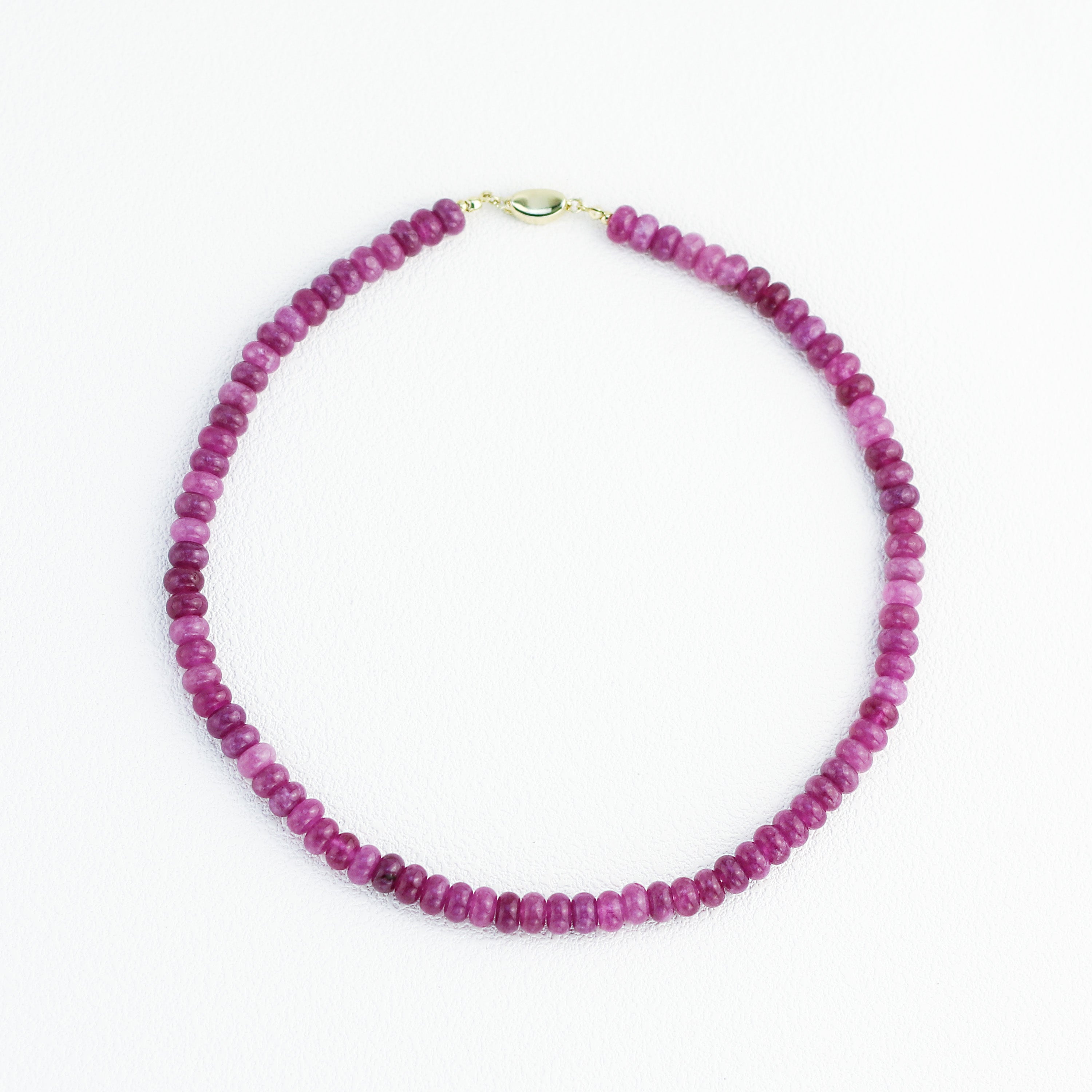 Violet Haze · Fuchsia Natural Stone Necklace