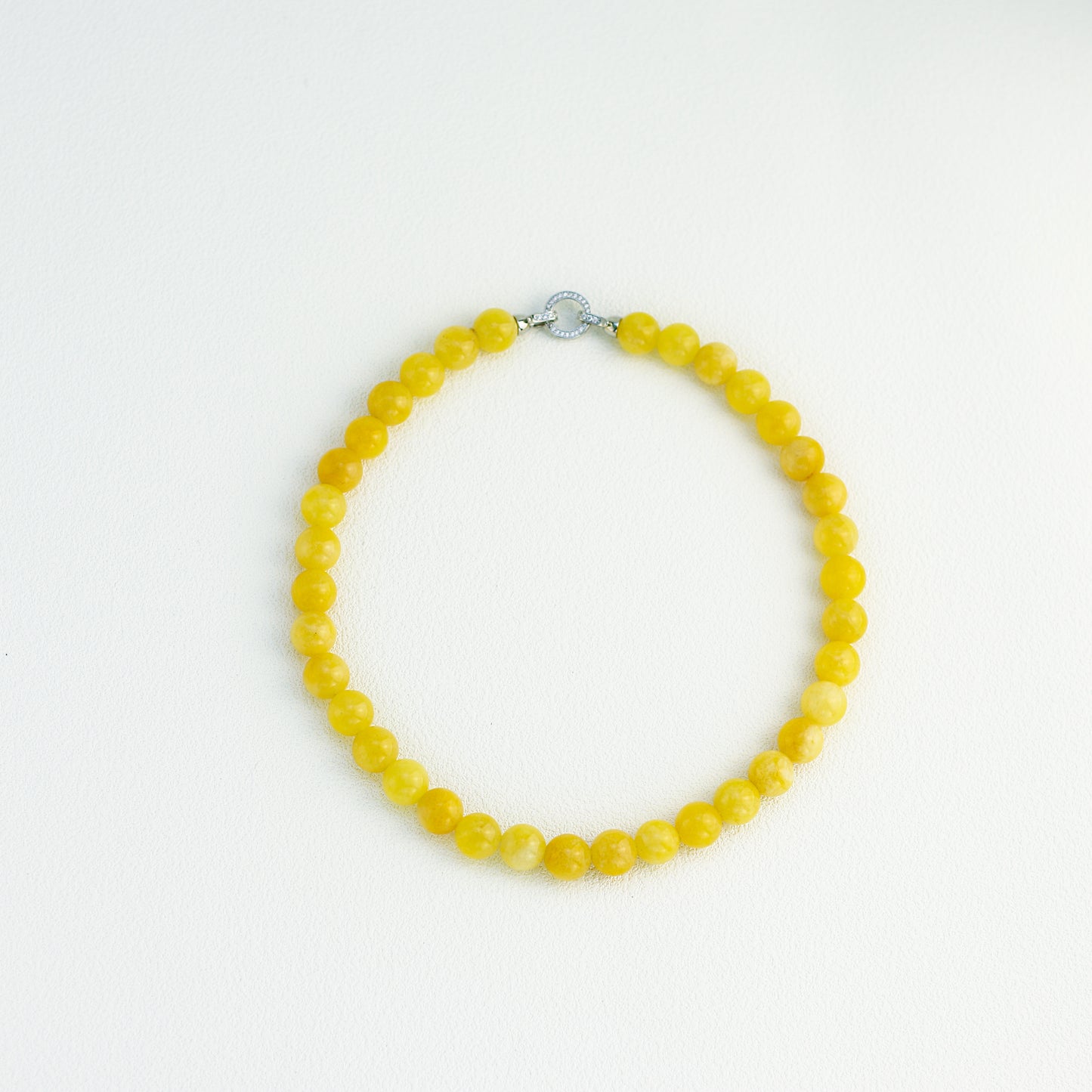 Sunny Honey · Yellow Agate Necklace