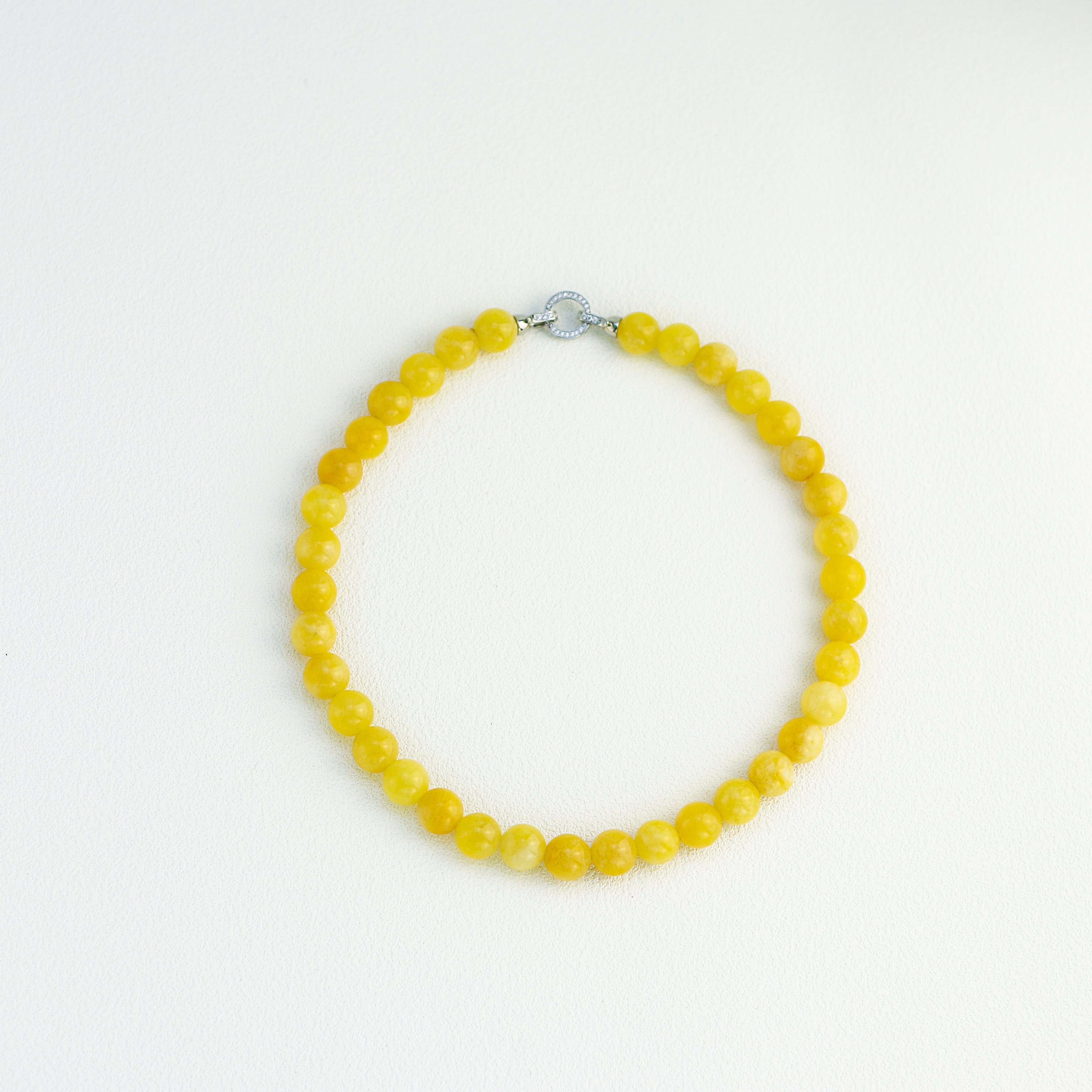 Sunny Honey · Yellow Agate Necklace