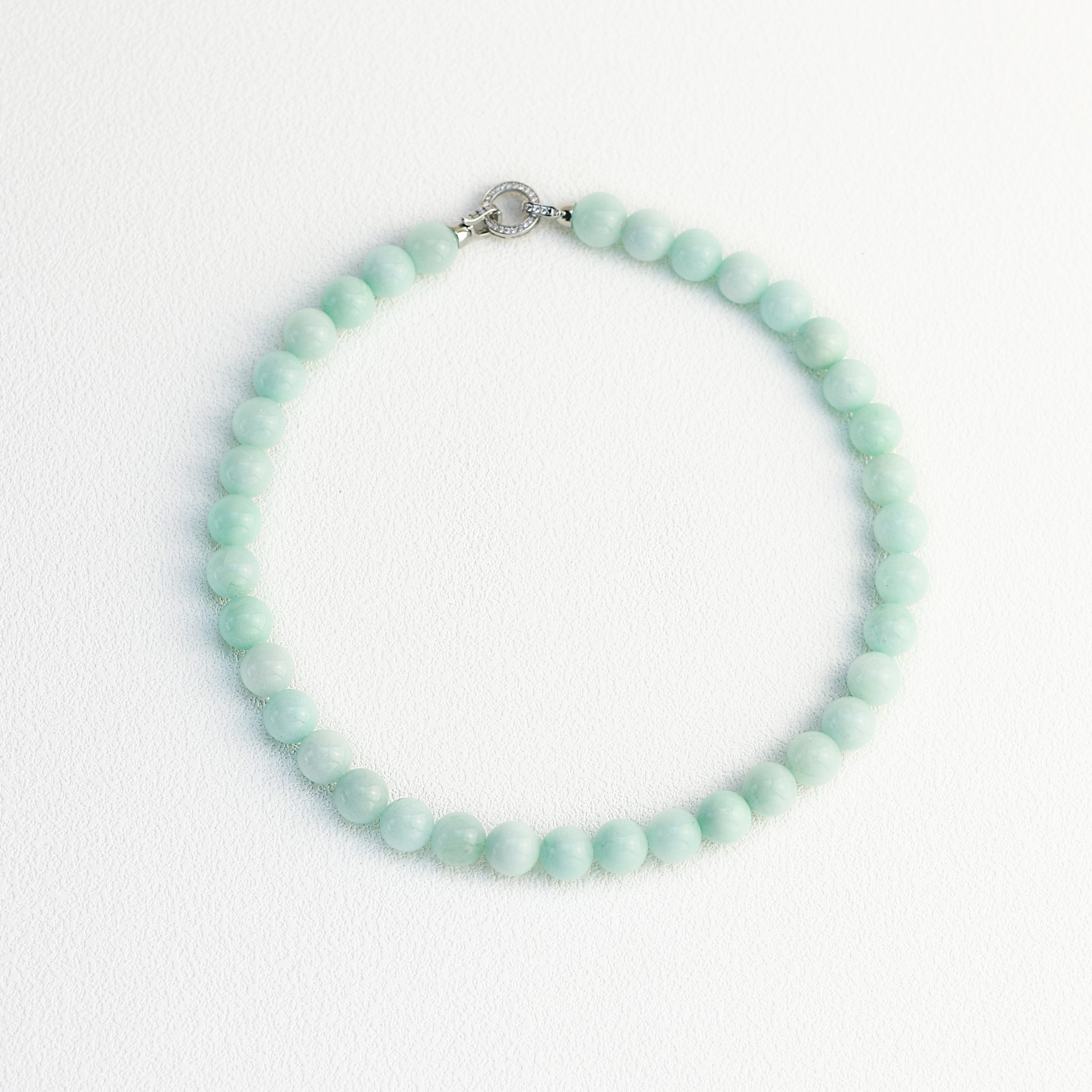 Mint Soda · Mint Green Natural Stone Necklace