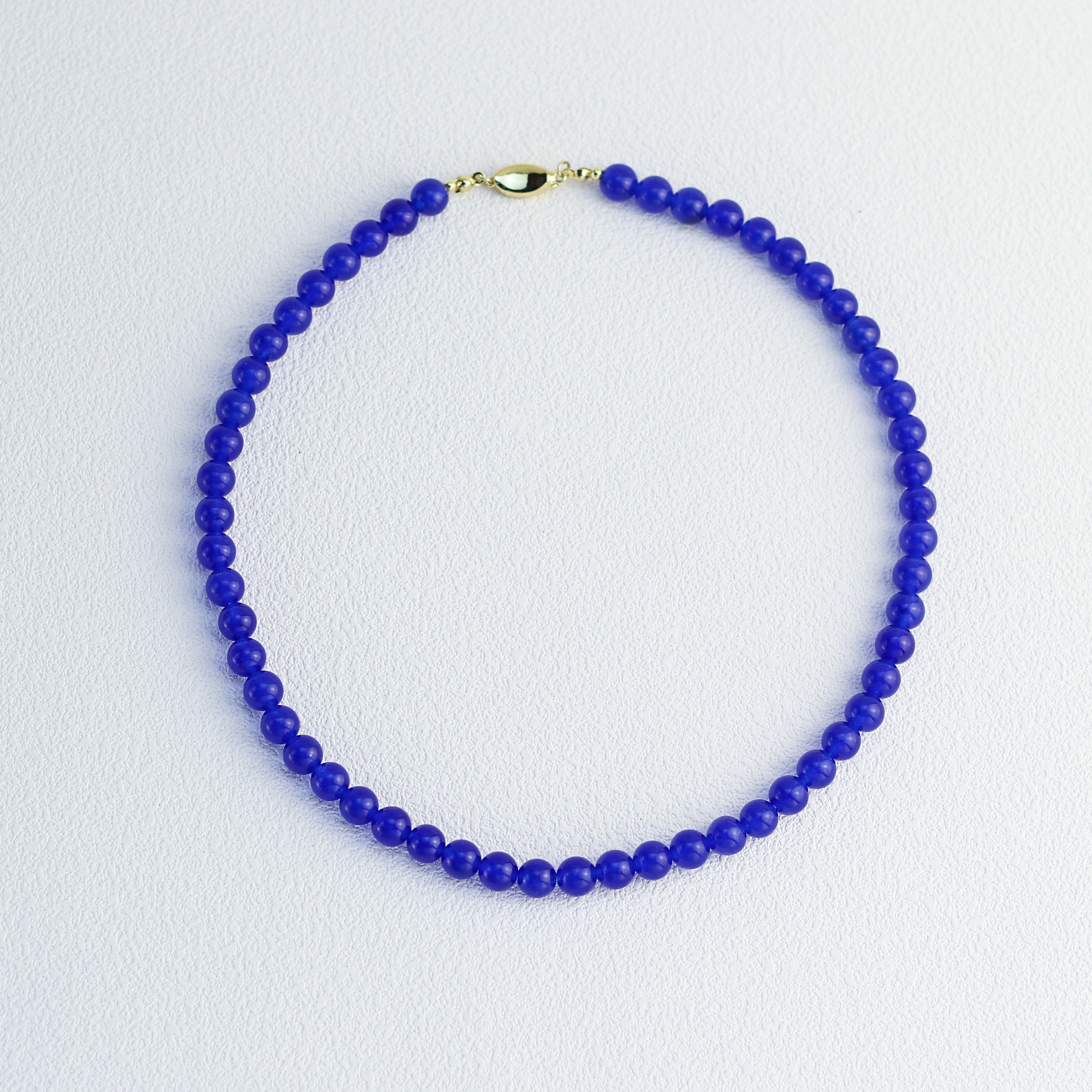 Midnight Blue · Deep Blue Agate Necklace