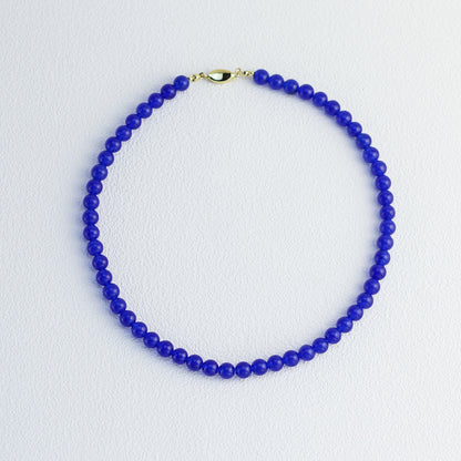 Midnight Blue · Deep Blue Agate Necklace
