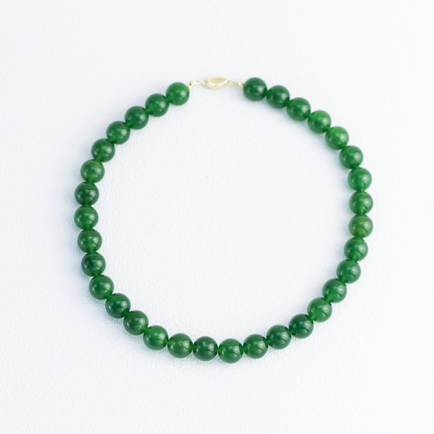 Ink Forest · Deep Green Agate Necklace
