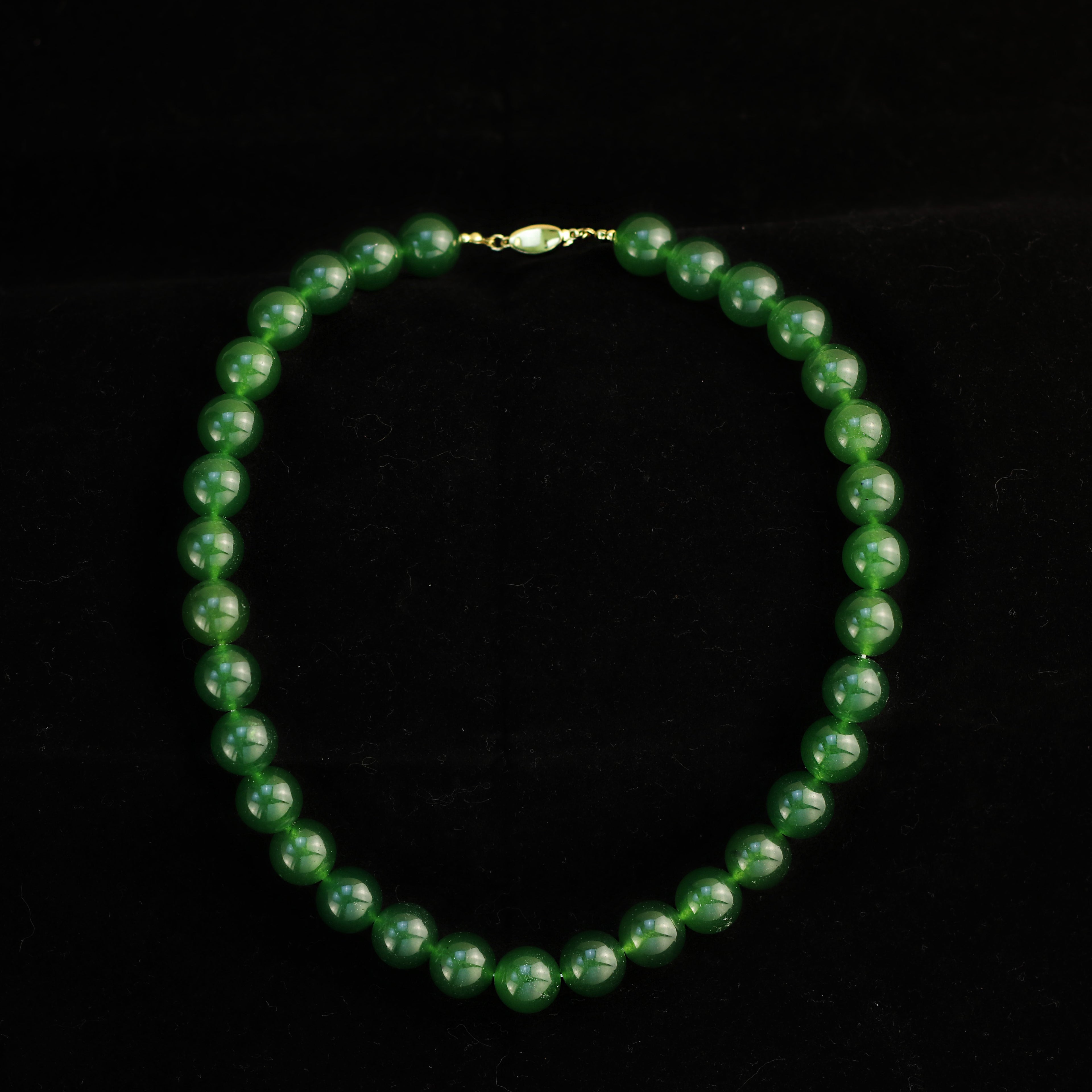 Dark Green Floral · Agate & Enamel Set