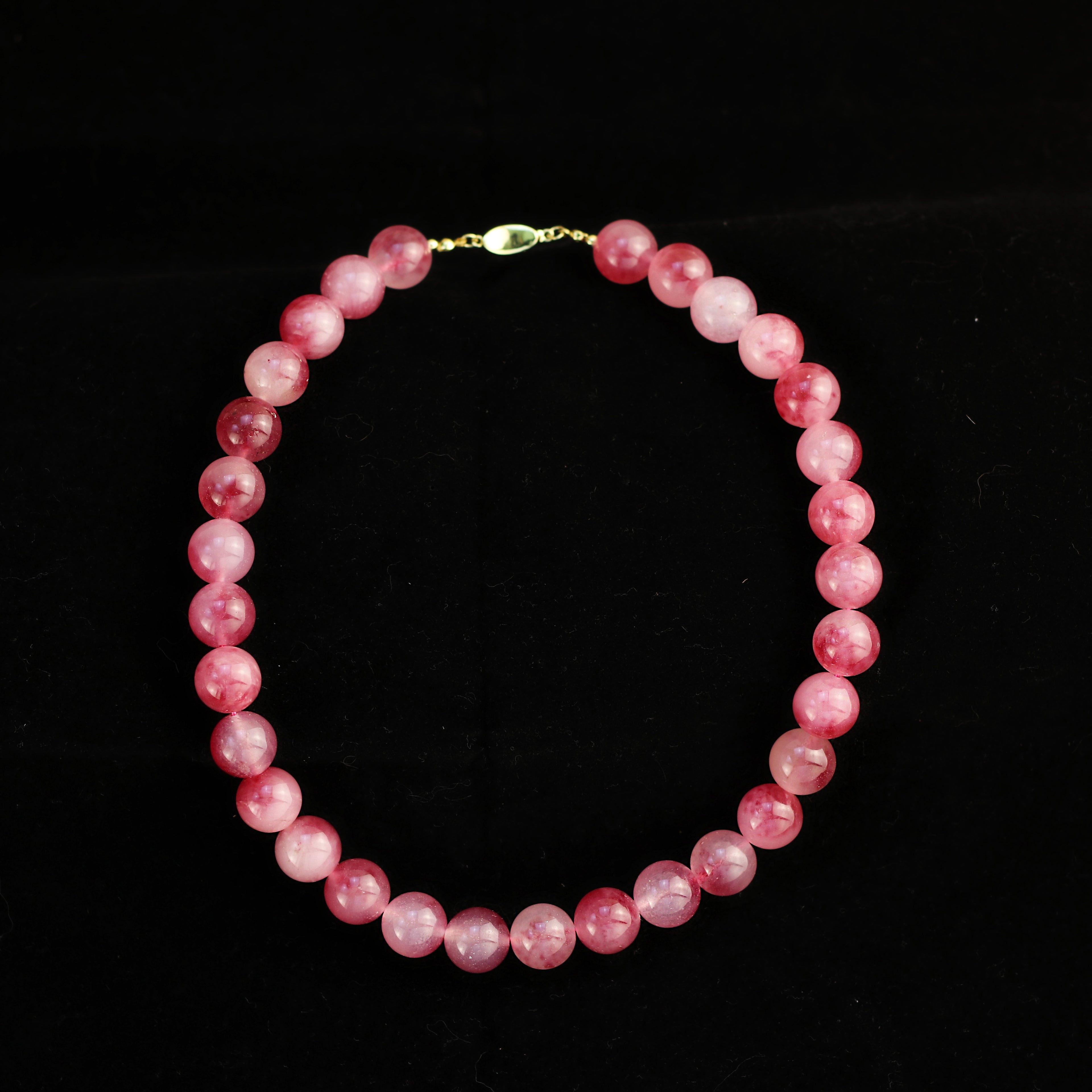 Red Float · Red Floral Agate Necklace