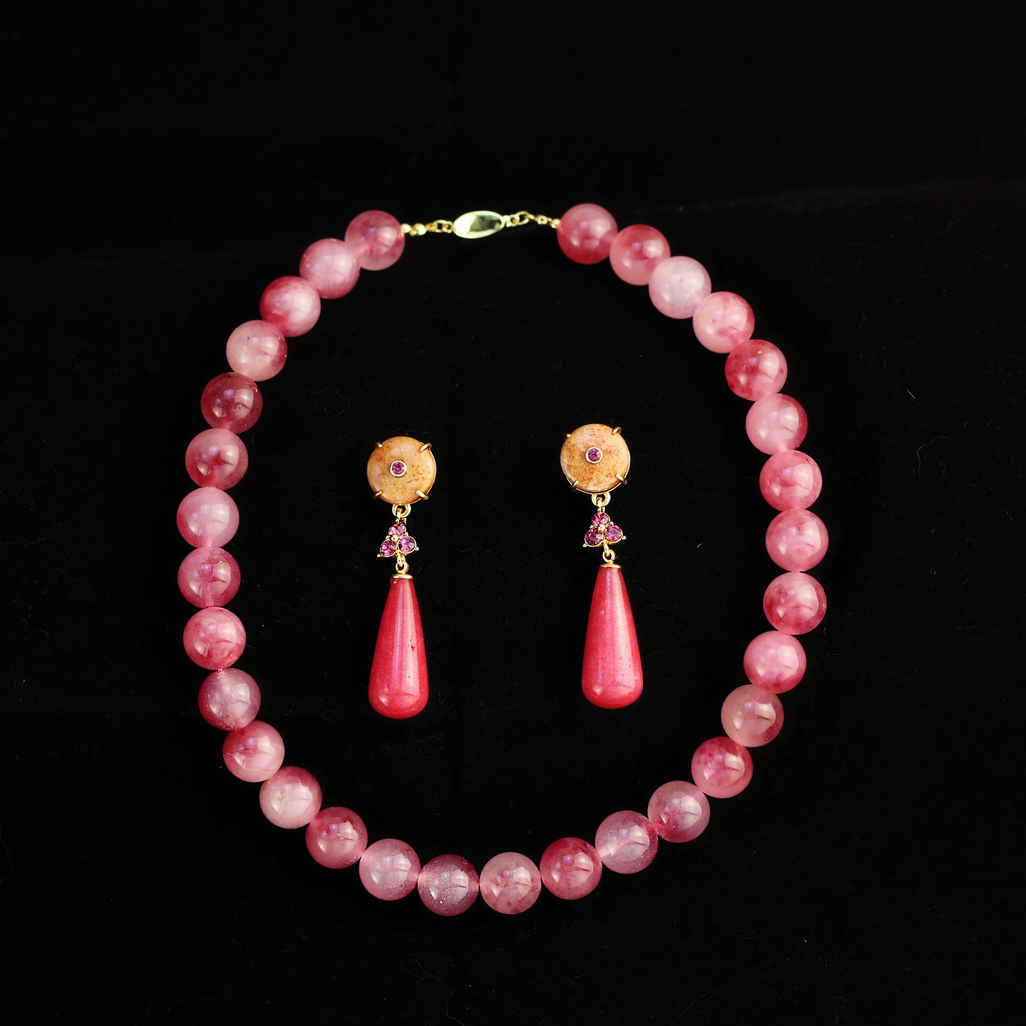 Red Charm · Floral Agate & Gemstone Set