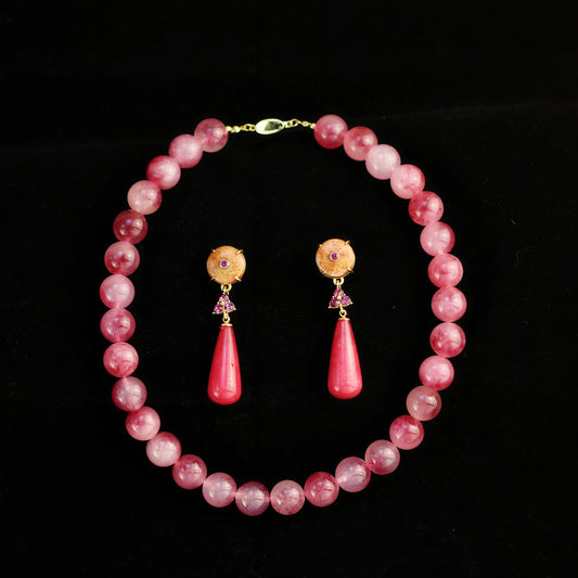 Red Charm · Floral Agate & Gemstone Set