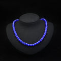 Midnight Blue · Deep Blue Agate Necklace