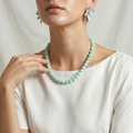 Mint Soda · Mint Green Natural Stone Necklace