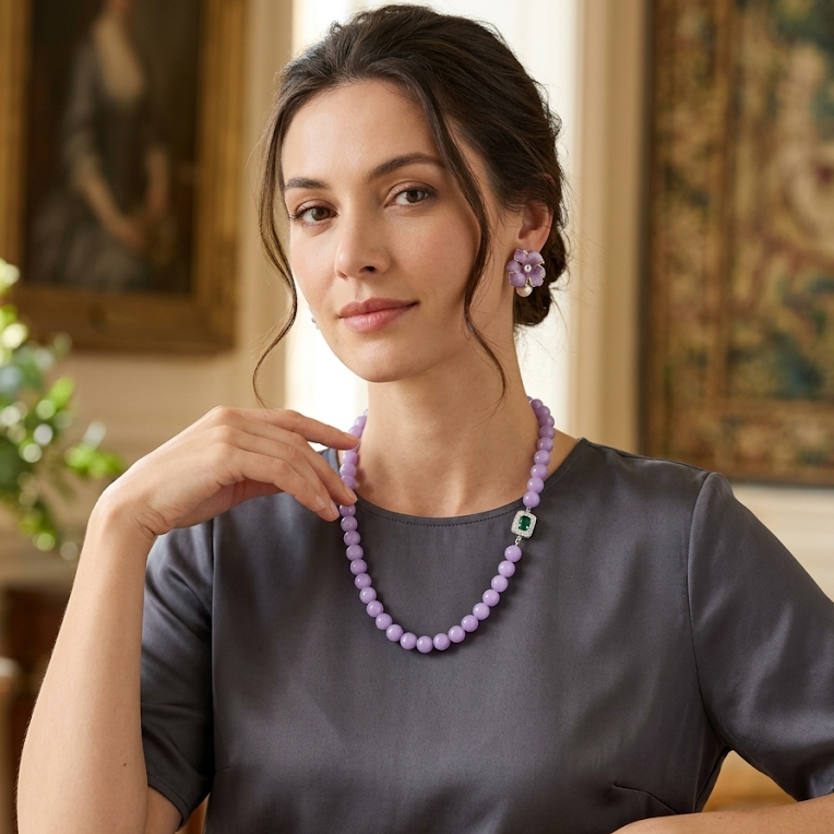 Purple Dream Galaxy · Violet Agate Necklace