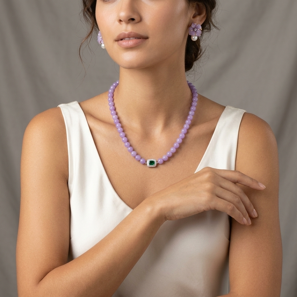 Purple Dream Galaxy · Violet Agate Necklace