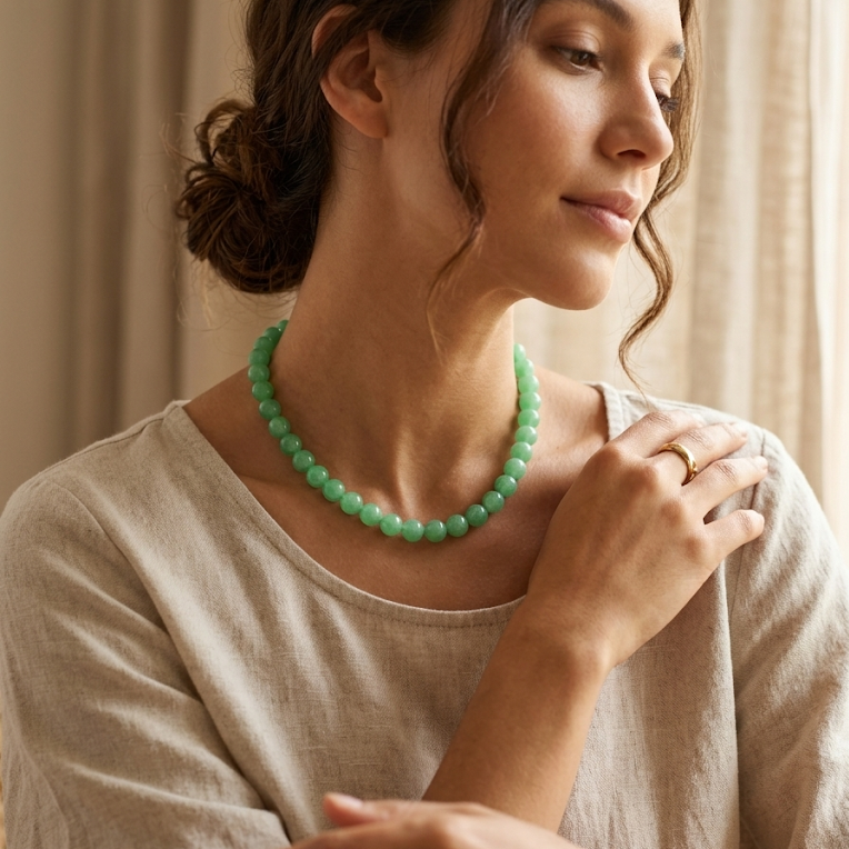 Green Fantasy · Green Agate Necklace