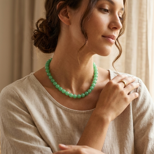 Green Fantasy · Green Agate Necklace