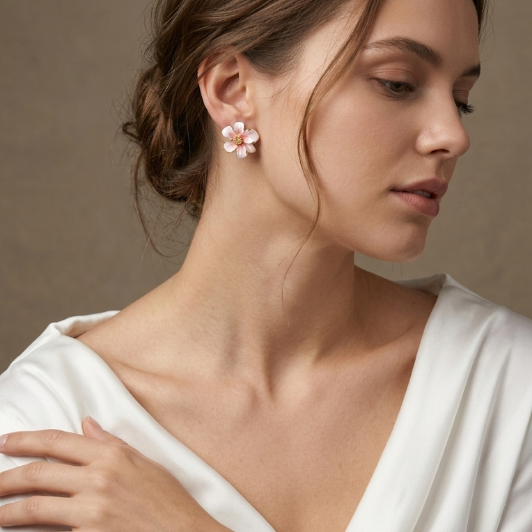 Peach Blossom Gradient Earrings