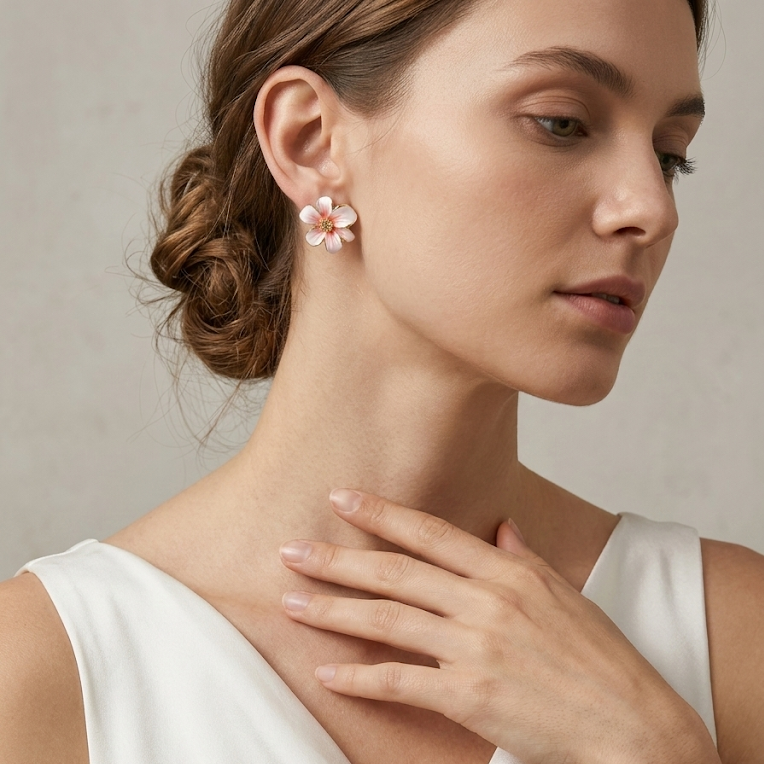 Peach Blossom Gradient Earrings